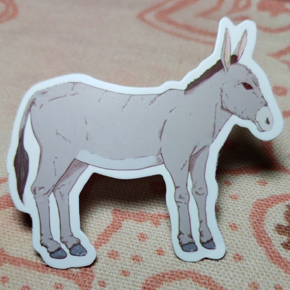 Gray Donkey Sticker Grey Donkey Sticker (K)